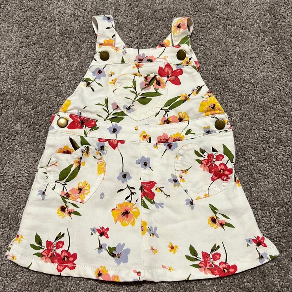 Floral Overall Skirt